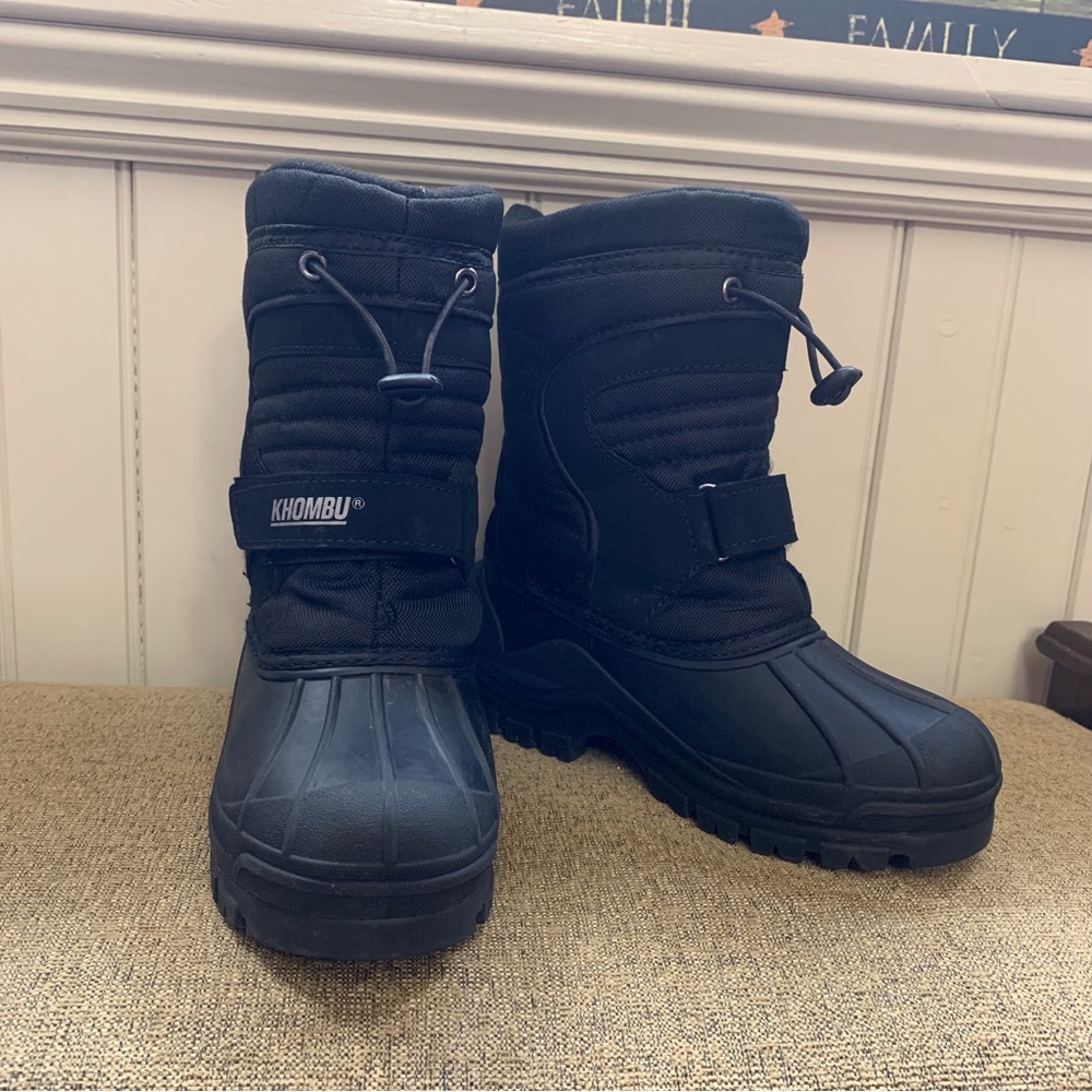 Khombu Kids Warm Snow Boot Removable Felts Size 2